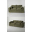 Durbin - Causeuse moderne en tissu vert