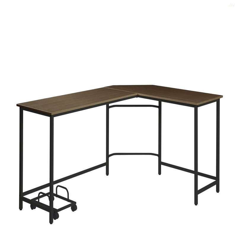 Bambina Oak & Black Finish Computer Desk, Oak/Black