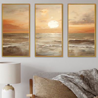 Pless - Coastal Sunset Canvas Art Set