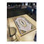 Grey Ethnic Pattern Detail Woven Base Modern Machine Washable Decorative Rug-1671953633