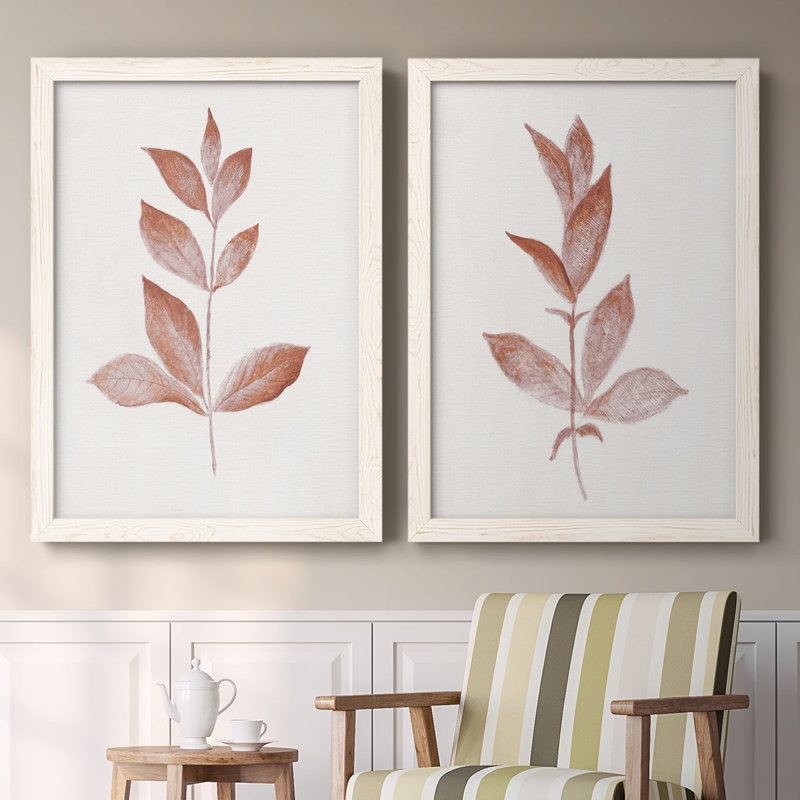 Toile encadrée Red Leaf I-Premium - prête à être accrochée, Blanc, H 27,5 po x l 75 po x P 1,5 po