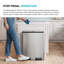 Poubelle de cuisine à double compartiment 15,8 gallons / 60 litres Kraus-126114896
