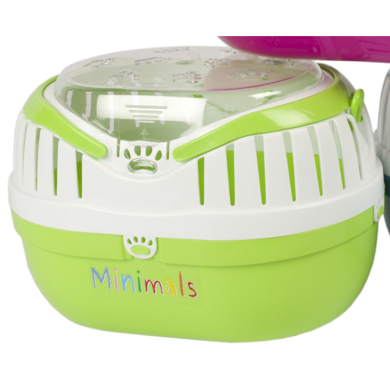 Ann Pet Carrier with 1 Door, Small (23 cm H x 33 cm W x 24 cm D), Green