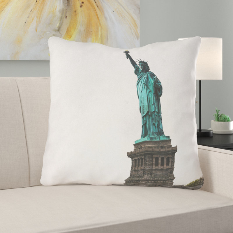 Coussin décoratif Statue of Liberty, 28 po x 28 po