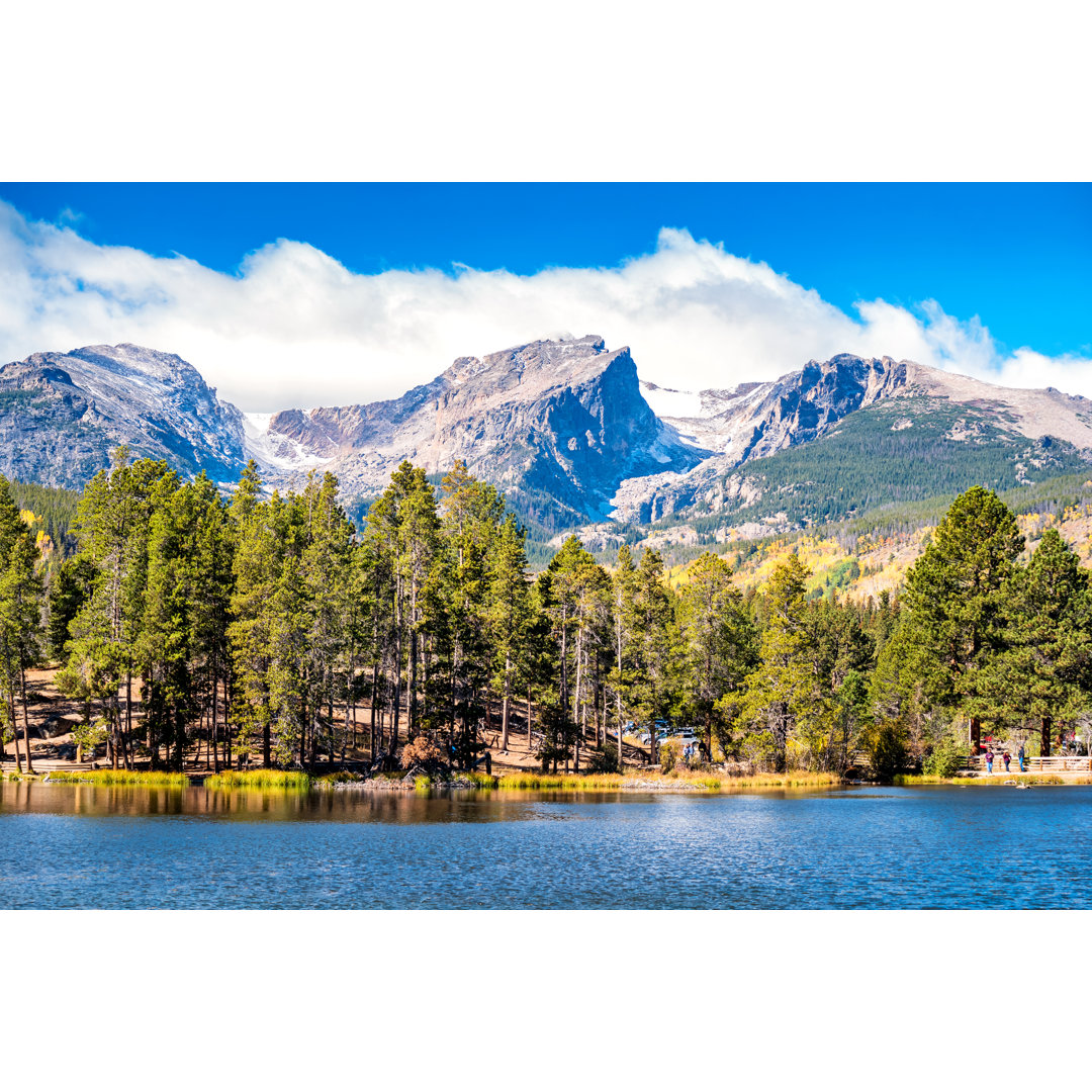 Sprague Lake Hallett Peak von Benedek - Kunstdrucke auf Leinwand