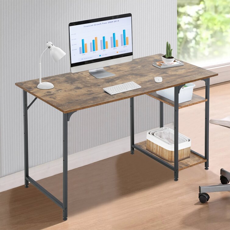 Computer Desk Gaming Desk L Shaped Desk Office Writing Desk Modern Student  Girl Kids Study PC Simple Extra Large Ergonomic Table Workstation,Vintage