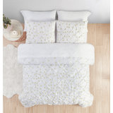 Metallic Modern & Contemporary Percale Box Stitch Ombre Comforter Set