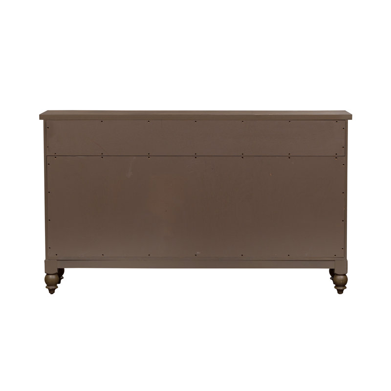 Americana Farmhouse Dusty Taupe Hall Buffet with Adjustable Shelf