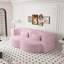 Canapé-lit moderne avec 2 coussins, canapé-lit convertible rembourré de mousse, matelas pliant de 15 po pour salon, lit d'invité, salle de jeux-636232430