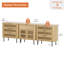 Buffet cannelé de 94,5 pouces avec rangement-368635082