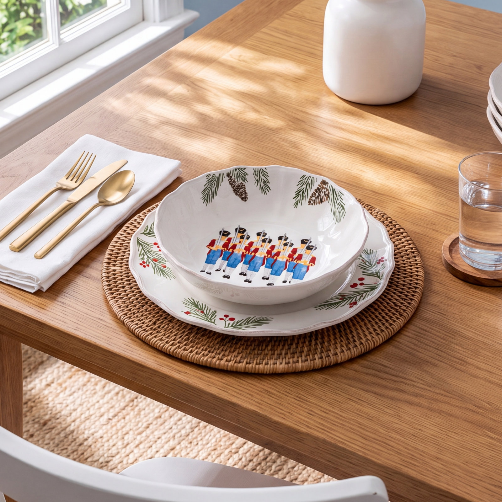 Costa Nova Nutcracker Soup/Pasta Bowl