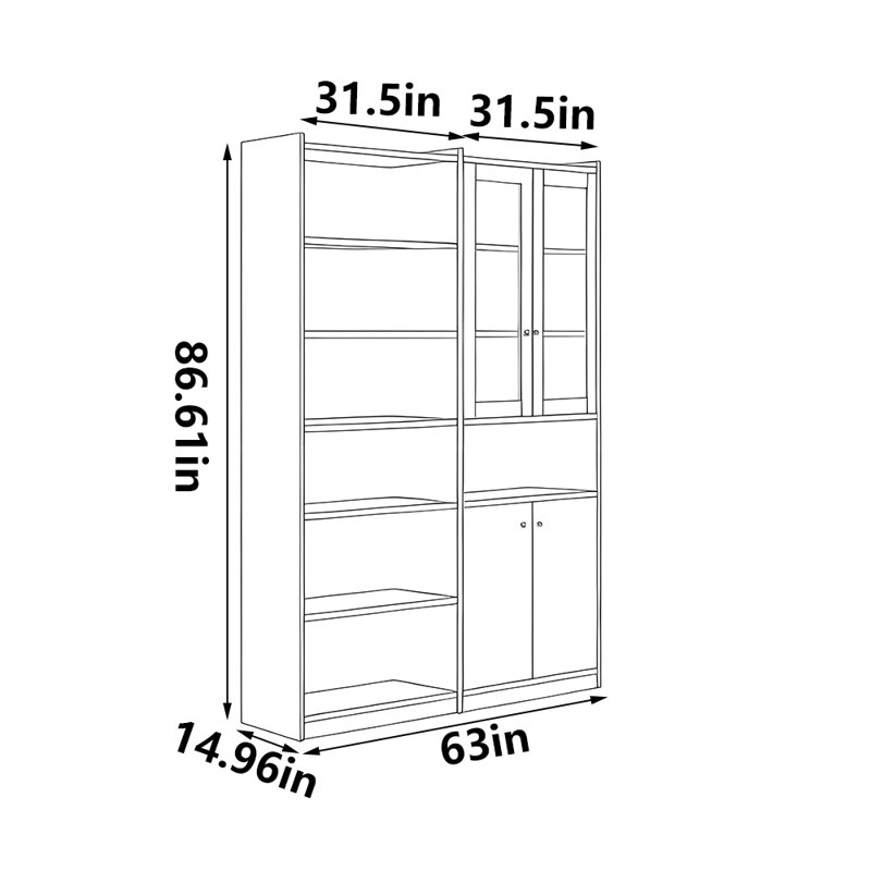 Simple and modern bookcase