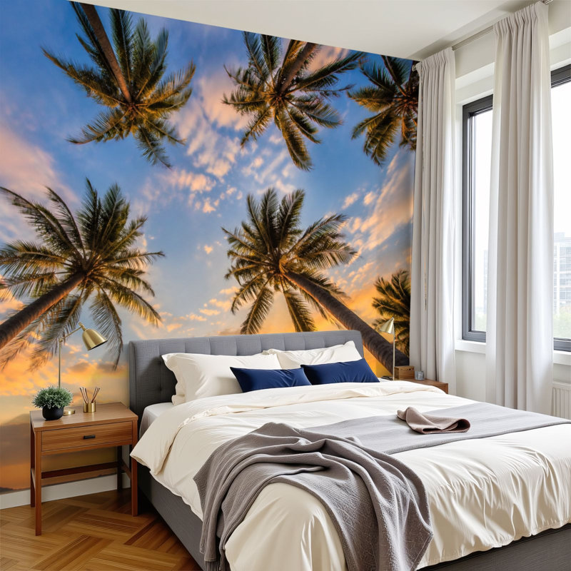 Papier peint adhésif auto-adhésif moderne pour la chambre à coucher L 69 po x l 96 po Peel and Stick