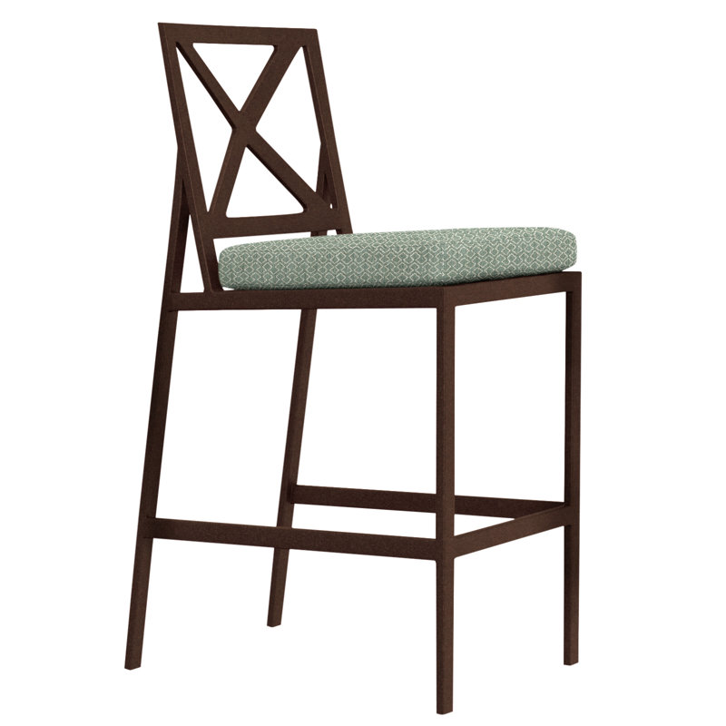 Marin Outdoor Bar Stool, Copper Creek, 32", Piazza Vapor