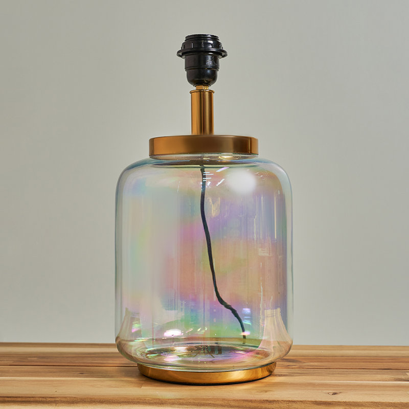 Neven 33Cm Clear/Gold Table Lamp Base
