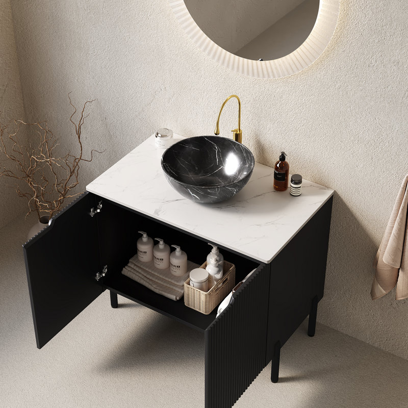 Meuble-lavabo autoportant avec 2 portes 30 po avec lavabo 30 po