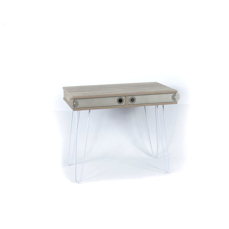 Lora Metal Legs 2 Tier Modern Desk