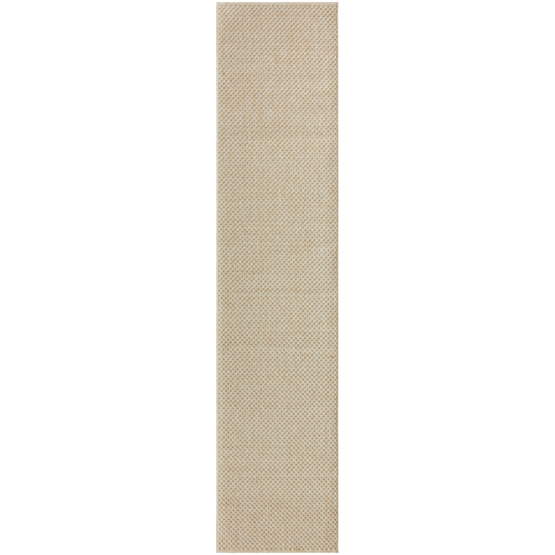 Tulum Solid Indoor/Outdoor Area Rug, Runner 2'2" x 10', Cream