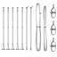 Vidaxl Fence Posts With Base Plates 7 Pcs Diameter32mm Galvanised Steel-114618566-114618562