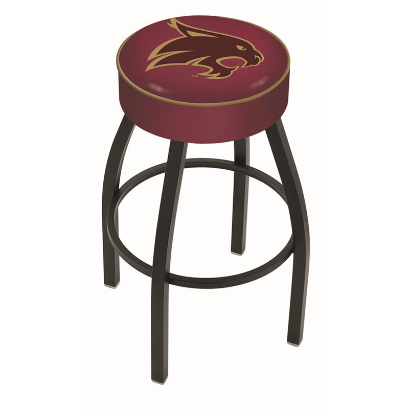Tabouret de bar et de comptoir NCAA, Texas State, Noir, Tabouret de bar (assise de 30 po de hauteur)