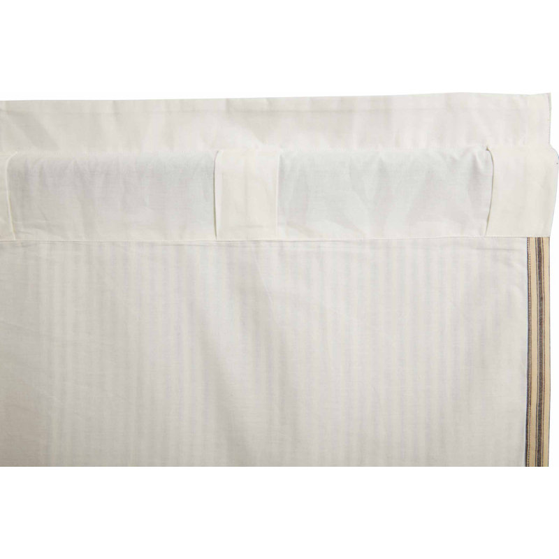 Cantonnière à rayures en coton Sawyer Mill, l 72 po x L 20 po