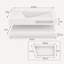 Lavabo de salle de bain mural en résine 32 po avec conception double couche réglable-116480832