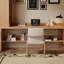 Bureau rectangulaire en bois massif brun-118231088