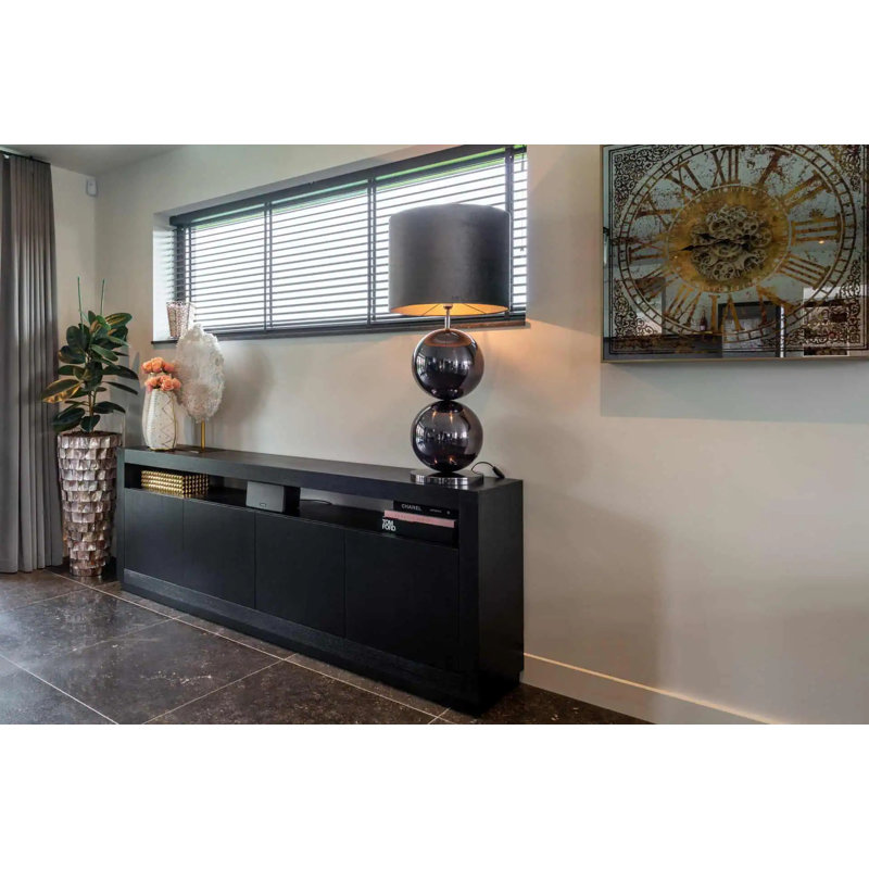 Oakura 95'' W Solid Wood Sideboard, 33" H x 95" L x 16" W