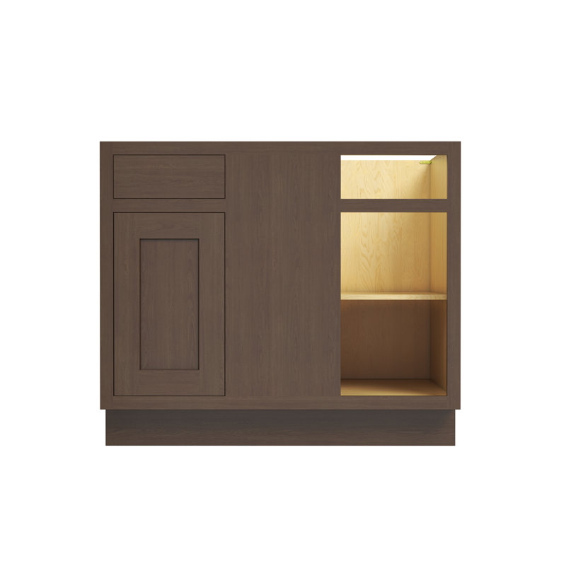 Armoire de coin de coin de cuisine prête à assembler l 40 po x H 34,5 po x P 25 po CASAINC, L 40 po x H 34,5 po