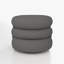 Fauteuil demi-tonneau pivotant rembourré Coyle-1840234589-1867919385