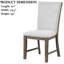 Deux chaises deux pièces pour les chaises d'appoint de style campagnard d'intérieur pour la salle à manger