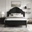 Lit plateforme en bois avec tête et pied de lit en arche-529577052-529577041