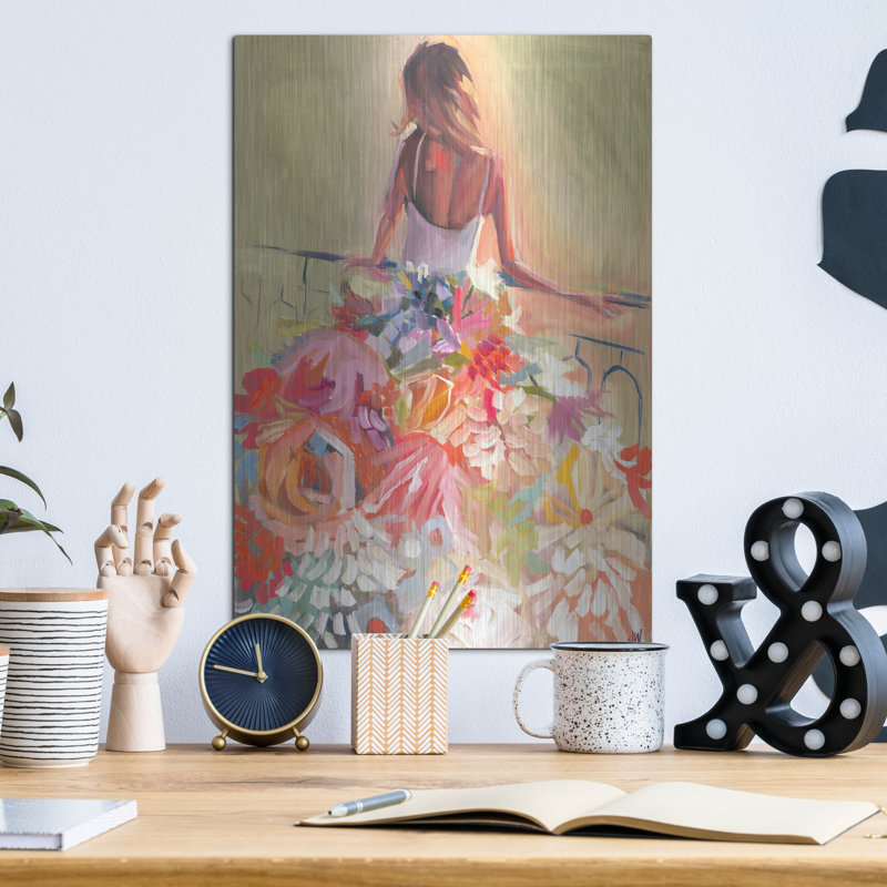 «Flower Dress» par Jenny Westenhofer, H 16 po x l 12 po