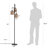 Silhouette  65" Rattan Tree Floor Lamp