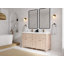 Meuble-lavabo double 60 po avec comptoir en quartz 60 po-89996114