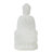 5.5X4.7X11.8" White Sitting Buddha Figure