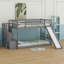 Bunk Bed With Convertible Slide And Stairway-117951375