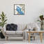 "Rhododendron & Blue Jay Brown", art mural sur toile flottante par Evelia Designs-846401184-846401191