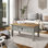 Table basse en bois Corona gris | Charlton Home®