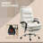 Microfibre Massage Office Chair, Heated Reclining Chair With Footrest-263000528-263000531