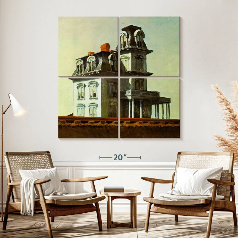 Lilie House By The Railroad, H 57 po x l 57 po