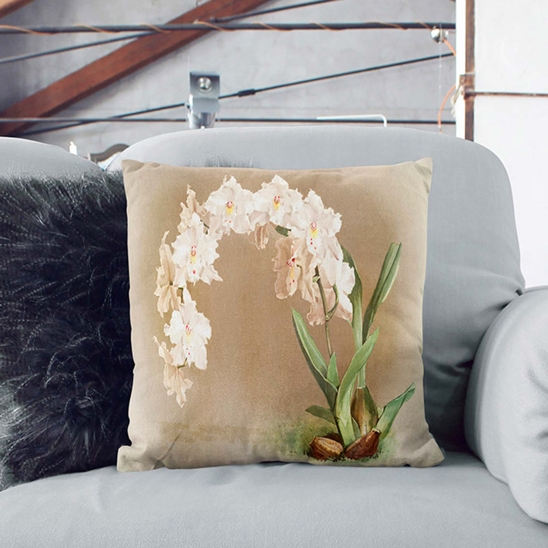 Square Throw Cushion, 55cm H x 55cm W x 20cm D, Stone