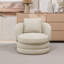 Fauteuil d'appoint large et moderne rembourré-1850458551