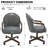 Swivel-Tilt Caster Casual Dining Chair in Ravenrock Indigo-226738231