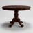 Jeremie Round Solid Wood Base Dining Table