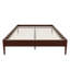Structure de lit plateforme en bois de bambou massif avec support en lattes de bois pour la chambre à coucher-1058908369-1058908370