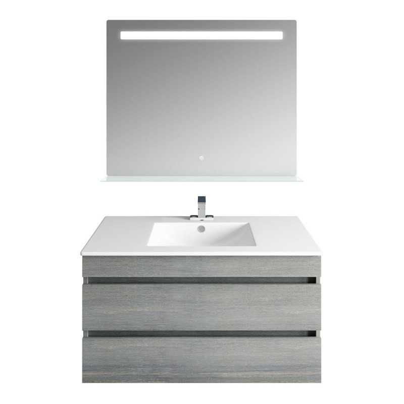 Gotterdammerung 35.118'' Single Bathroom Vanity with Stone Top
