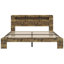 Base de lit, base de lit plateforme en bois avec tête de lit, grand rangement sous le lit-2121666900