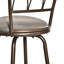 Destrey Swivel Counter Stool with Metal Frame