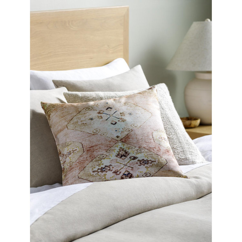 Emily Jean Accent Throw Pillow Cover, 18"H x 18"W, Polyester